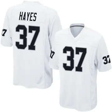 Nike Lester Hayes Men's Game Las Vegas Raiders White Jersey