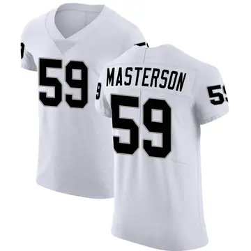 Nike Luke Masterson Men's Elite Las Vegas Raiders White Vapor Untouchable Jersey