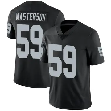 Nike Luke Masterson Men's Limited Las Vegas Raiders Black Team Color Vapor Untouchable Jersey