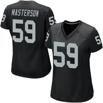 Nike Luke Masterson Women's Game Las Vegas Raiders Black Team Color Jersey