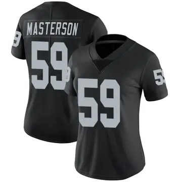 Nike Luke Masterson Women's Limited Las Vegas Raiders Black Team Color Vapor Untouchable Jersey