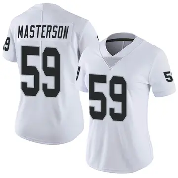 Nike Luke Masterson Women's Limited Las Vegas Raiders White Vapor Untouchable Jersey