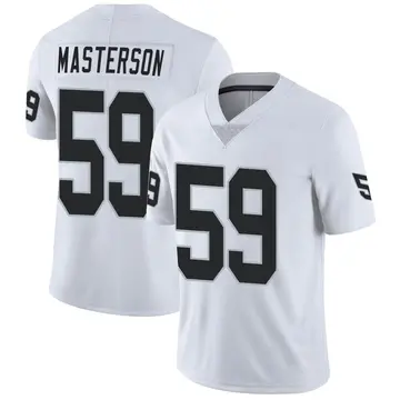 Nike Luke Masterson Youth Limited Las Vegas Raiders White Vapor Untouchable Jersey