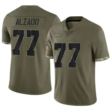 Nike Lyle Alzado Youth Limited Las Vegas Raiders Olive 2022 Salute To Service Jersey