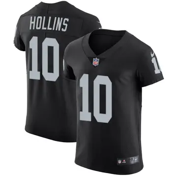 Nike Mack Hollins Men's Elite Las Vegas Raiders Black Team Color Vapor Untouchable Jersey