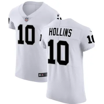 Nike Mack Hollins Men's Elite Las Vegas Raiders White Vapor Untouchable Jersey