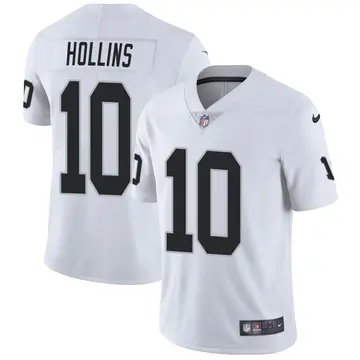 Nike Mack Hollins Men's Limited Las Vegas Raiders White Vapor Untouchable Jersey