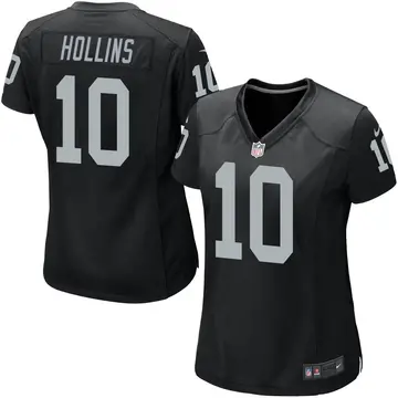 Nike Mack Hollins Women's Game Las Vegas Raiders Black Team Color Jersey
