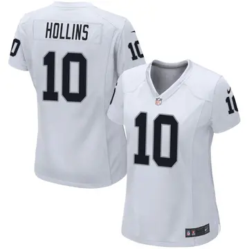 Nike Mack Hollins Women's Game Las Vegas Raiders White Jersey