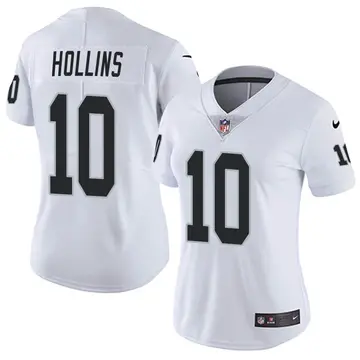 Nike Mack Hollins Women's Limited Las Vegas Raiders White Vapor Untouchable Jersey