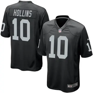Nike Mack Hollins Youth Game Las Vegas Raiders Black Team Color Jersey