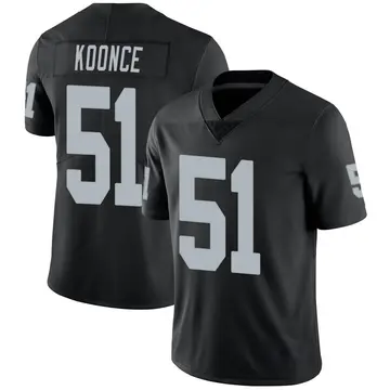 Nike Malcolm Koonce Men's Limited Las Vegas Raiders Black Team Color Vapor Untouchable Jersey