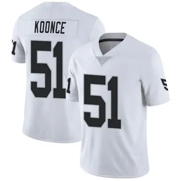 Nike Malcolm Koonce Youth Limited Las Vegas Raiders White Vapor Untouchable Jersey