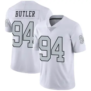 Nike Matthew Butler Men's Limited Las Vegas Raiders White Color Rush Jersey