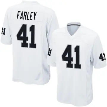 Nike Matthias Farley Men's Game Las Vegas Raiders White Jersey