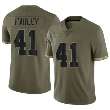 Nike Matthias Farley Men's Limited Las Vegas Raiders Olive 2022 Salute To Service Jersey