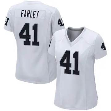 Nike Matthias Farley Women's Game Las Vegas Raiders White Jersey