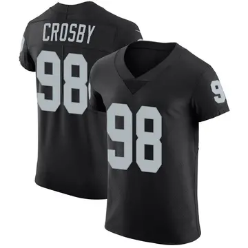 Nike Maxx Crosby Men's Elite Las Vegas Raiders Black Team Color Vapor Untouchable Jersey