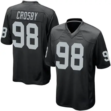 Nike Maxx Crosby Men's Game Las Vegas Raiders Black Team Color Jersey
