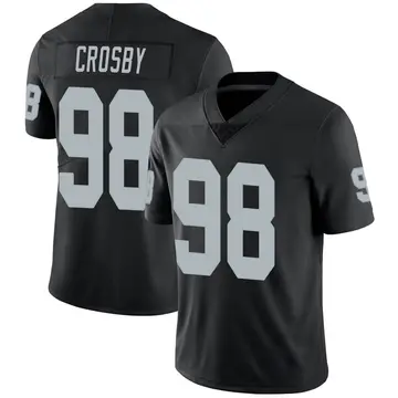 Nike Maxx Crosby Men's Limited Las Vegas Raiders Black Team Color Vapor Untouchable Jersey