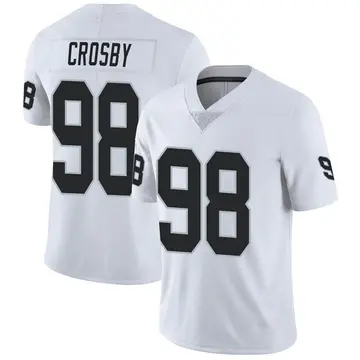 Nike Maxx Crosby Men's Limited Las Vegas Raiders White Vapor Untouchable Jersey