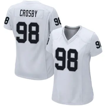 Nike Maxx Crosby Women's Game Las Vegas Raiders White Jersey