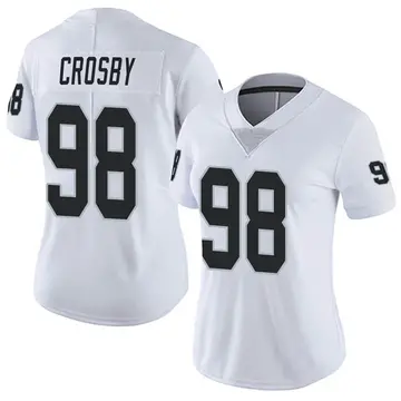 Nike Maxx Crosby Women's Limited Las Vegas Raiders White Vapor Untouchable Jersey