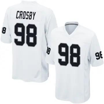 Nike Maxx Crosby Youth Game Las Vegas Raiders White Jersey