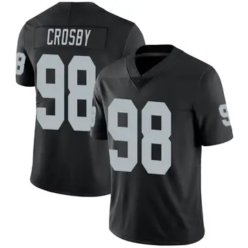 Nike Maxx Crosby Youth Limited Las Vegas Raiders Black Team Color Vapor Untouchable Jersey