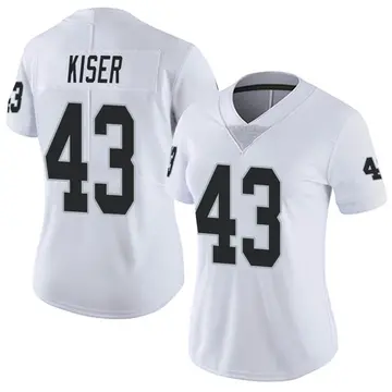 Nike Micah Kiser Women's Limited Las Vegas Raiders White Vapor Untouchable Jersey