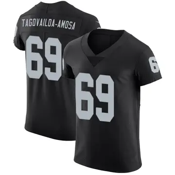 Nike Myron Tagovailoa-Amosa Men's Elite Las Vegas Raiders Black Team Color Vapor Untouchable Jersey