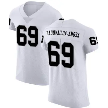 Nike Myron Tagovailoa-Amosa Men's Elite Las Vegas Raiders White Vapor Untouchable Jersey
