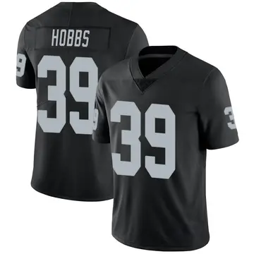 Nike Nate Hobbs Men's Limited Las Vegas Raiders Black Team Color Vapor Untouchable Jersey