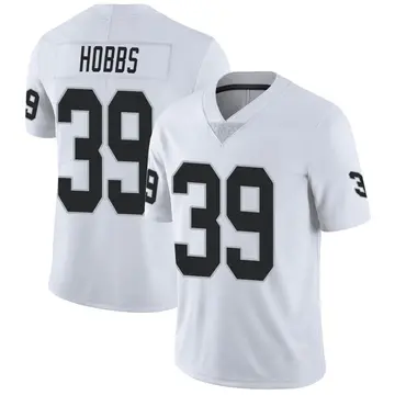 Nike Nate Hobbs Men's Limited Las Vegas Raiders White Vapor Untouchable Jersey