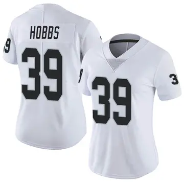Nike Nate Hobbs Women's Limited Las Vegas Raiders White Vapor Untouchable Jersey