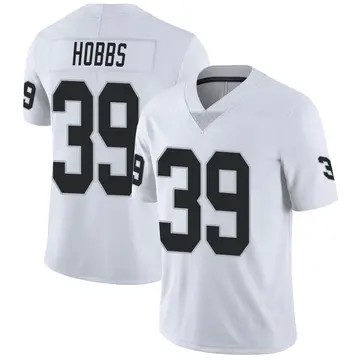 Nike Nate Hobbs Youth Limited Las Vegas Raiders White Vapor Untouchable Jersey