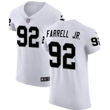Nike Neil Farrell Jr. Men's Elite Las Vegas Raiders White Vapor Untouchable Jersey