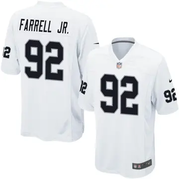 Nike Neil Farrell Jr. Men's Game Las Vegas Raiders White Jersey