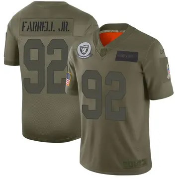 Nike Neil Farrell Jr. Men's Limited Las Vegas Raiders Camo 2019 Salute to Service Jersey