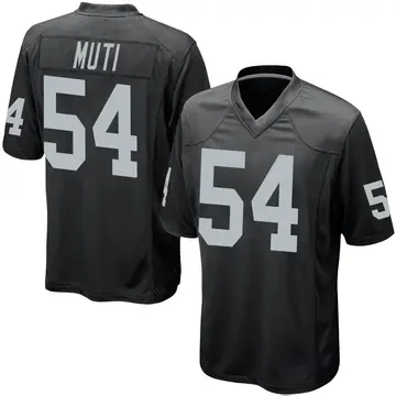 Nike Netane Muti Men's Game Las Vegas Raiders Black Team Color Jersey