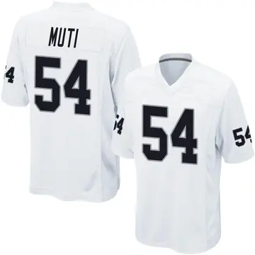 Nike Netane Muti Men's Game Las Vegas Raiders White Jersey