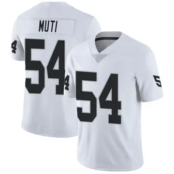 Nike Netane Muti Men's Limited Las Vegas Raiders White Vapor Untouchable Jersey
