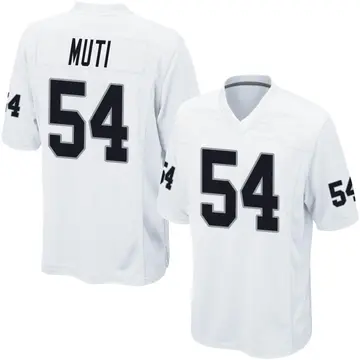 Nike Netane Muti Youth Game Las Vegas Raiders White Jersey