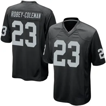 Nike Nickell Robey-Coleman Youth Game Las Vegas Raiders Black Team Color Jersey