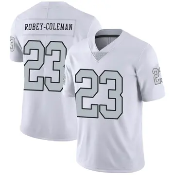 Nike Nickell Robey-Coleman Youth Limited Las Vegas Raiders White Color Rush Jersey