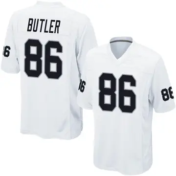Nike Paul Butler Youth Game Las Vegas Raiders White Jersey