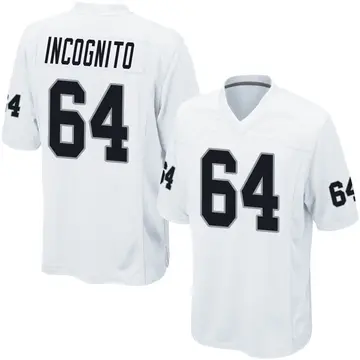 Nike Richie Incognito Men's Game Las Vegas Raiders White Jersey