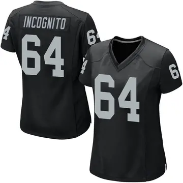 Nike Richie Incognito Women's Game Las Vegas Raiders Black Team Color Jersey