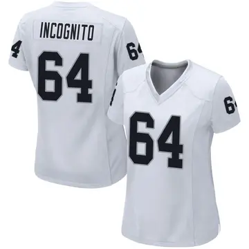 Nike Richie Incognito Women's Game Las Vegas Raiders White Jersey