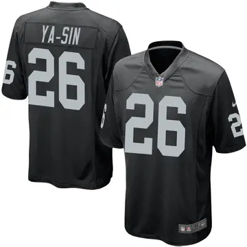 Nike Rock Ya-Sin Men's Game Las Vegas Raiders Black Team Color Jersey